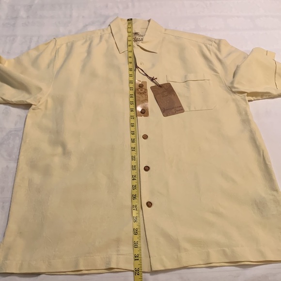 NEW Jamaica Jaxx 100% Silk Men Tropical Button Down Short Sleeve Shirt - Picture 9 of 16